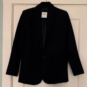 Abercrombie & Fitch black boyfriend blazer Small